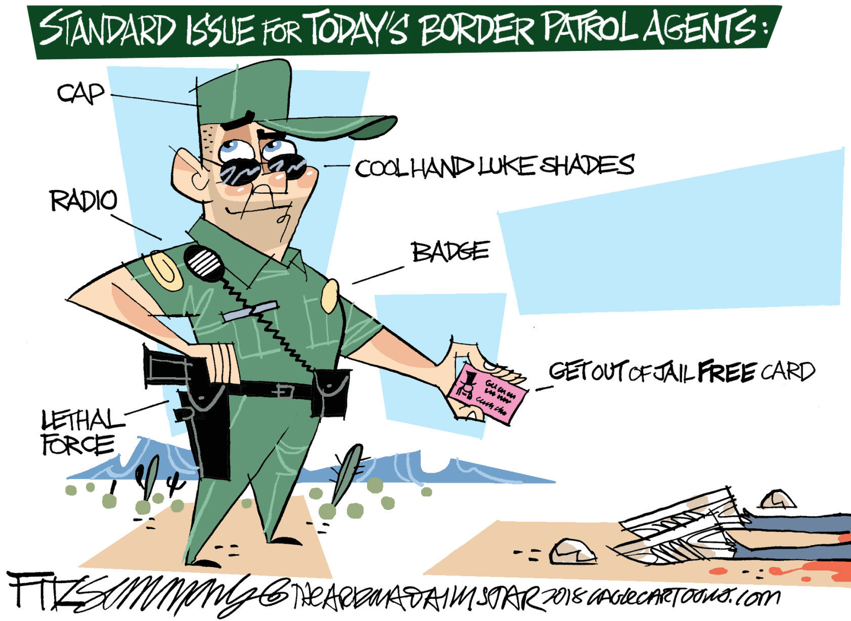 Daily Fitz Cartoon: Border